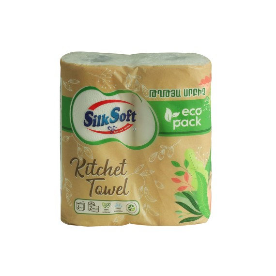 Paper towel SILK SOFT KITCHEN PAPER TOWEL ECO PACK 3 LAYER 2PC (011716) 