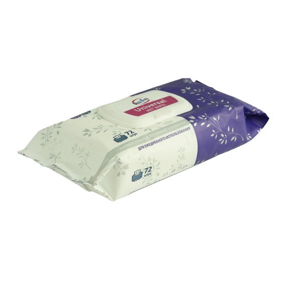 Влажные салфетки SILK SOFT UNIVERSAL 72PC (077757) 