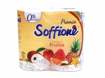 Туалетная бумага SOFFIONE ENERGIA DI FRUTTA 3PLY 4PC (102444) 