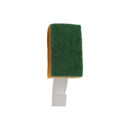 Խոհանոցի սպունգ եվ քերիչ SANEL SPONGE WITH HANDLE ORANGE (046091)