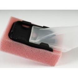 Խոհանոցի սպունգ եվ քերիչ SANEL SPONGE WITH HANDLE PINK (046114)