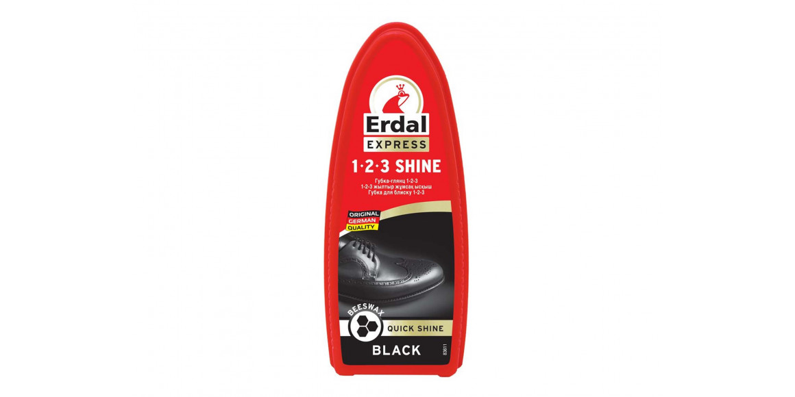 կոշիկի խնամք ERDAL SPONGE-SHINE 1-2-3 BLACK 128