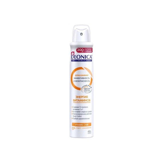 Deodorant DEONICA SPRAY VITAMIN ENERGY 200ML (035432) 
