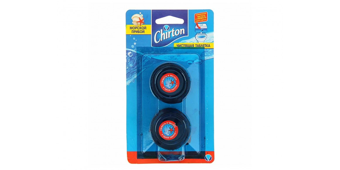 Cleaning agent CHIRTON TOILET TABLETS SEA SURF 2x50GR 10380