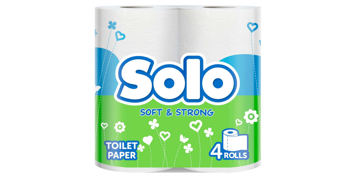 Toilet paper SOLO ULTRA WHITE 4PC (005792) 