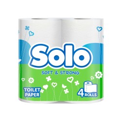 Toilet paper SOLO ULTRA WHITE 4PC (005792) 