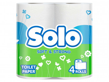 Туалетная бумага SOLO ULTRA WHITE 4PC (005792) 