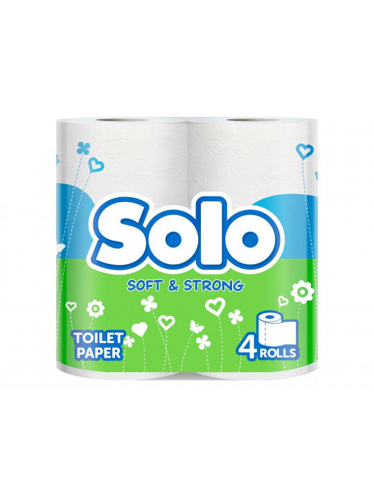 Туалетная бумага SOLO ULTRA WHITE 4PC (005792) 