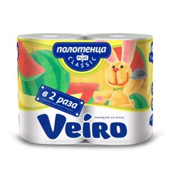 Paper towel VEIRO KITCHEN TOWEL CLASSIC PLUSE 2PL 2PC 6P22 (793712) 
