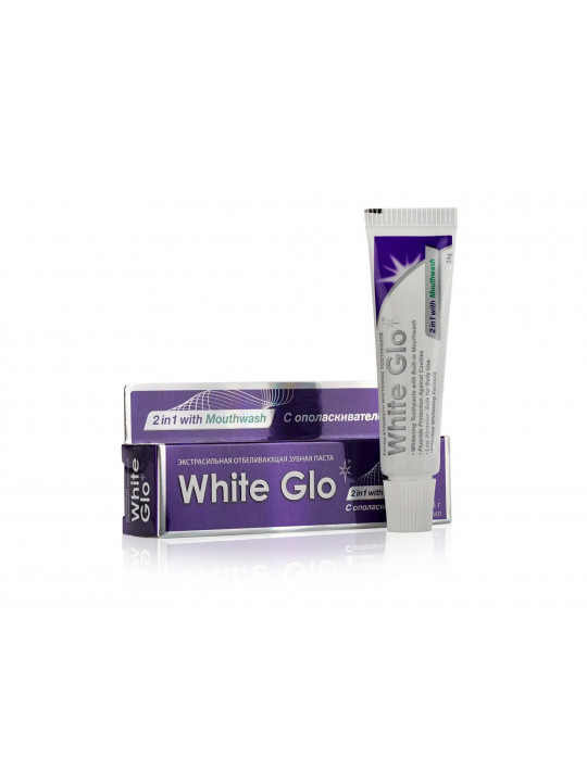 Oral care WHITE GLO TOOTH PASTE WHITENING 2in1 WITH MOUTHWASH (000769) 