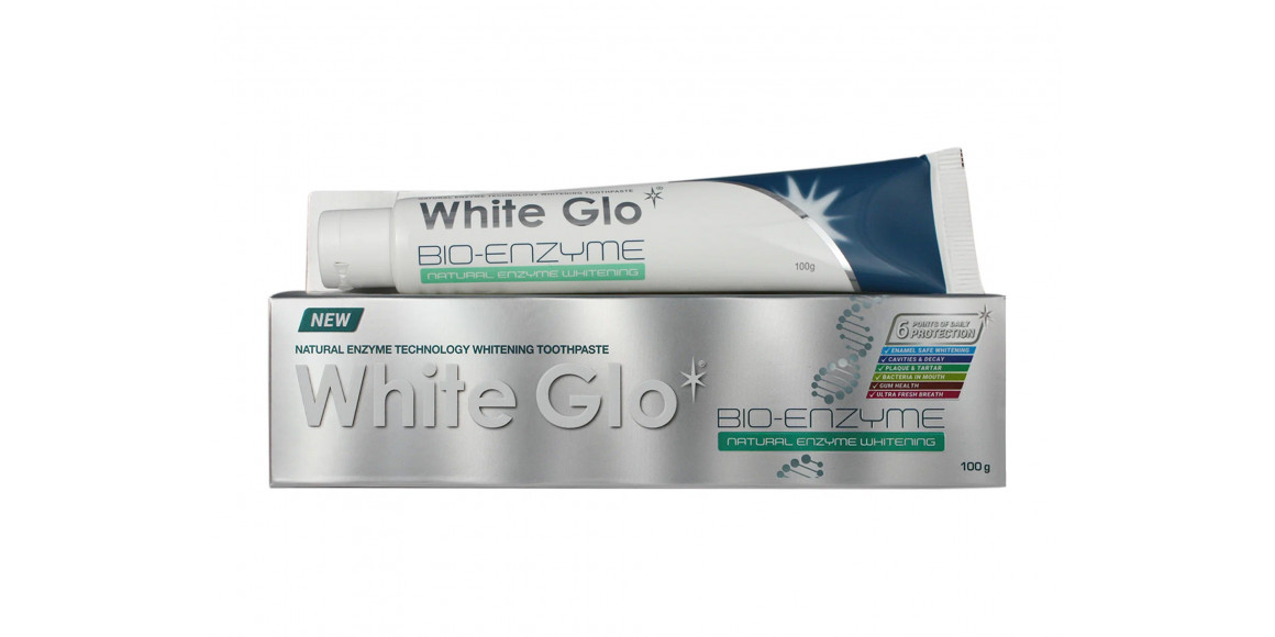 Oral care WHITE GLO TOOTH PASTE WHITENING BIO-ENZYME 100ML (001797) 