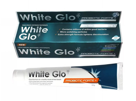 Oral care WHITE GLO TOOTH PASTE WHITENING WITH PROBIOTICS 100ML (001773) 