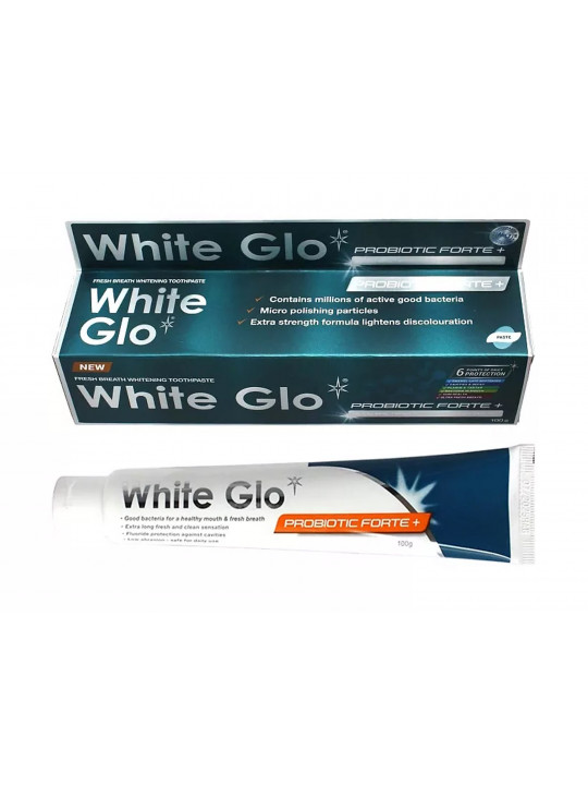 Oral care WHITE GLO TOOTH PASTE WHITENING WITH PROBIOTICS 100ML (001773) 