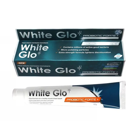 Oral care WHITE GLO TOOTH PASTE WHITENING WITH PROBIOTICS 100ML (001773) 