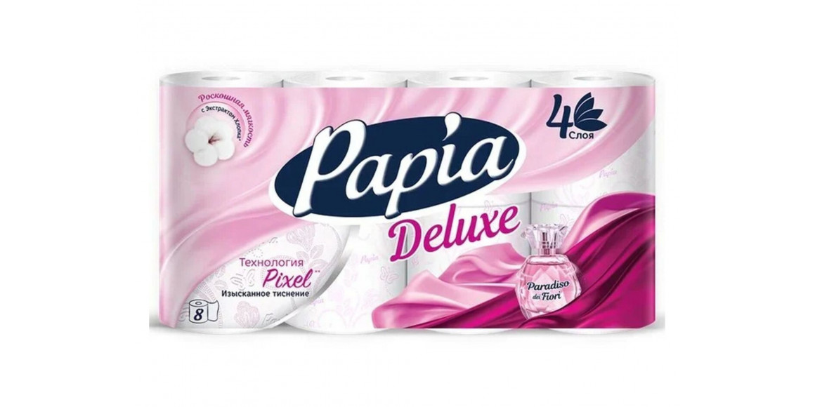 Toilet paper PAPIA DELUXE PARADISO FLORI 4PLY 8PCS (001515) 
