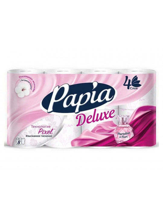 Toilet paper PAPIA DELUXE PARADISO FLORI 4PLY 8PCS (001515) 