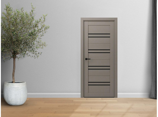 Room doors VDK ЭКО DELUXE 306 (3) GREY SOFT 