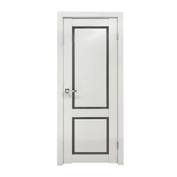 Room doors INDOORS F-1 САТИНАТ WHITE CRYSTAL 80*200 (врезка под замок) (KA-00005736)