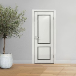 Межкомнатные двери INDOORS F-1 САТИНАТ WHITE CRYSTAL 90*200 (врезка под замок) (KA-00005737)