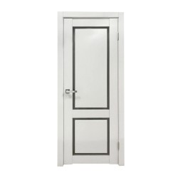 Межкомнатные двери INDOORS F-1 САТИНАТ WHITE CRYSTAL 90*200 (врезка под замок) (KA-00005737)