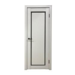 Միջսենյակային դռներ INDOORS F-3 САТИНАТ GREY CRYSTAL 80*200 (врезка под замок) (KA-00006668)