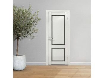 Միջսենյակային դռներ INDOORS F-1 САТИНАТ WHITE CRYSTAL (3) 