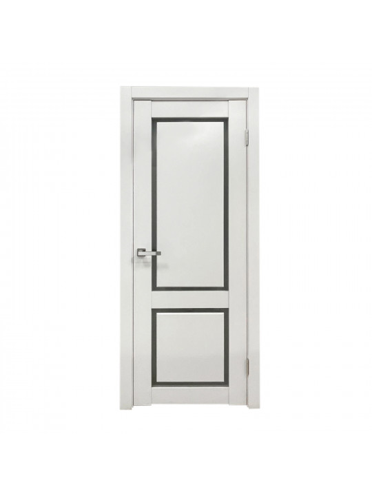 Միջսենյակային դռներ INDOORS F-1 САТИНАТ WHITE CRYSTAL (3) 