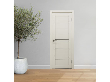 Միջսենյակային դռներ INDOORS GRACE 312 ЧЕРНОЕ СТЕКЛО ЛАКОБЕЛЬ GREEN WOOD КАПУЧИНО СОФТ (3) 