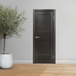 Room doors INDOORS GRACE 204 САТИНАТ ТЕМНЫЙ ОРЕХ 70*200 (врезка под замок) (KA-00005707)