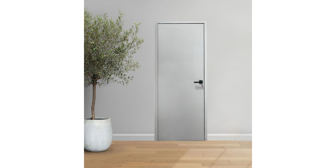 Room doors ESTET IFL9 58 мм, ДГ 700, 2300, ГРУНТ, ЛЕВОЕ, КП, КРОМКА ЧЕРНАЯ С ВРЕЗКОЙ, ИСПОЛНЕНИЕ 6М AGB 2.0 