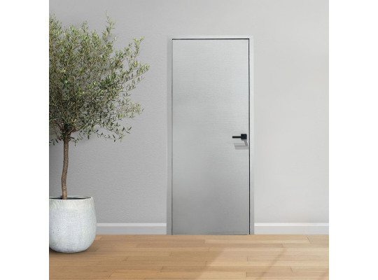 Room doors ESTET IFL9 58 мм, ДГ 700, 2300, ГРУНТ, ЛЕВОЕ, КП, КРОМКА ЧЕРНАЯ С ВРЕЗКОЙ, ИСПОЛНЕНИЕ 6М AGB 2.0 