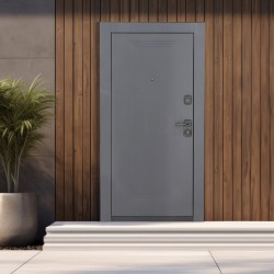 Entrance doors ESTET PRESTIGE 6 MUSTANG B 2050, 960  ШАГРЕНЬ  ГРАФИТ  L 