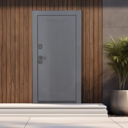 Entrance doors ESTET PRESTIGE 6 MUSTANG B 2050, 960  ШАГРЕНЬ  ГРАФИТ  R 