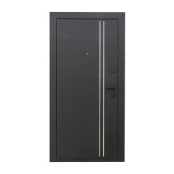 Entrance doors ESTET PRESTIGE 7 МЕТАЛЛ/1,1 ЧЕРНЫЙ  МУАР L (панель p1 10мм) 