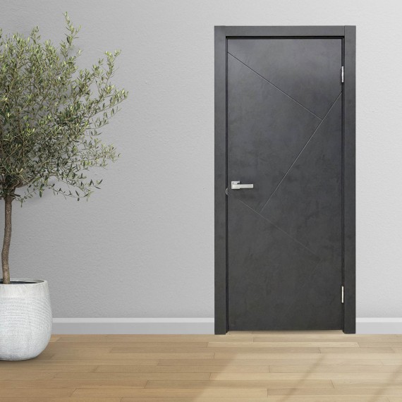 Room doors INDOORS S-4 БЕТОН ТЕМНЫЙ 70*200 (врезка под замок) (KA-00005743)