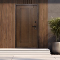 Entrance doors HOBEL WOODEN DOOR 900X2000 OAK/BROWN PIGNENT (2) 