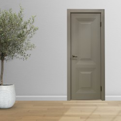 Межкомнатные двери YUKKA ДГ 80 2000X800 ORNATO 2 врезка магнитного замка + замок стронг крема 