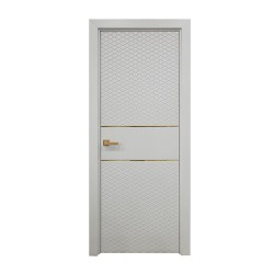 Межкомнатные двери YUKKA П-27 /ДГ-90 КОМПЛЕКТ N3 БЕЛЫЙ ПРОФИЛЬ С 4 СТОРОН/ БЕЛЫЙ САТИН 