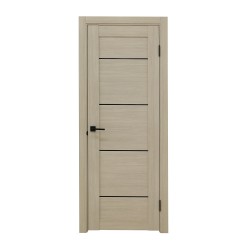 Room doors VDK ЭКО 204 дуб 70*200 ЧЕРНОЕ СТЕКЛО ЛАКОБЕЛЬ БЕЛЕНЫЙ 