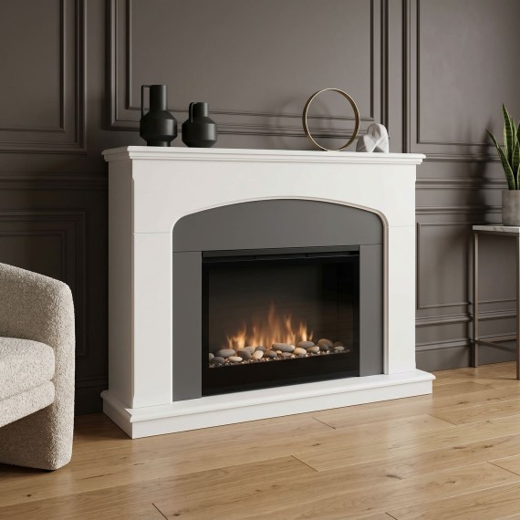 Портал для камина HOBEL VALENCIA 25 WHITE/GREY (1) 