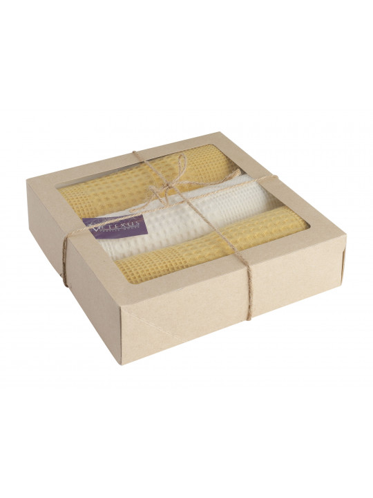 Խոհանոցային սրբիչների հացաքածու VETEXUS VDS BOX 3PC MILK WITH YELLOW 45X70 