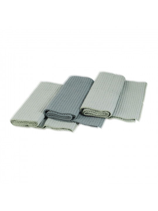 Խոհանոցային սրբիչների հացաքածու VETEXUS VDS 200GSM 3PC A.GREEN WITH PETROL 50X70 (908984) 