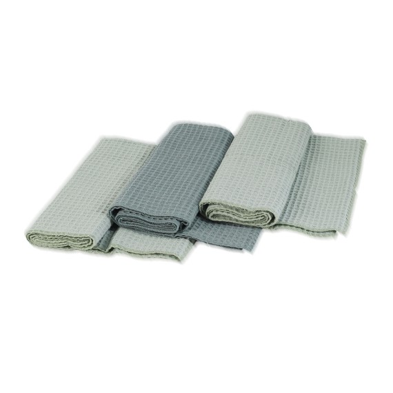 Kitchen towel set VETEXUS VDS 200GSM 3PC A.GREEN WITH PETROL 50X70 (908984) 