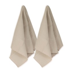 Набор кухонных полотенец VETEXUS VDS 200GSM 3PC BEIGE WITH DUSTY PINK 50X70 (908977) 
