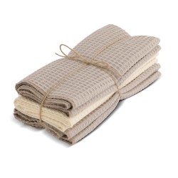 Набор кухонных полотенец VETEXUS VDS 200GSM 3PC BEIGE WITH MILK 50X70 (070093) 