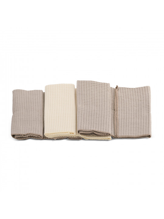 Խոհանոցային սրբիչների հացաքածու VETEXUS VDS 200GSM 3PC BEIGE WITH MILK 50X70 (070093) 