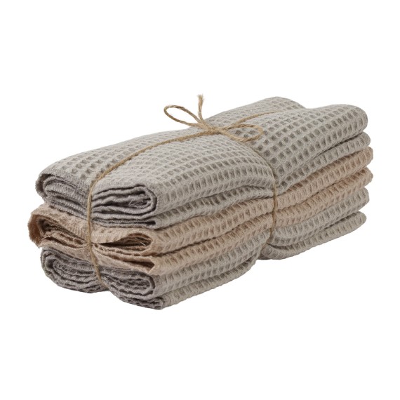 Набор кухонных полотенец VETEXUS VDS 200GSM 3PC CAPPUCINO WITH PUDRA 50X70 (190715) 