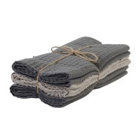 Խոհանոցային սրբիչների հացաքածու VETEXUS VDS 200GSM 3PC DARK GREY WITH CAPPUCINO 50X70 (190722) 