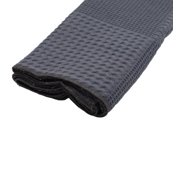 Kitchen towel set VETEXUS VDS 200GSM 3PC DARK GREY WITH GREEN 45X70 (986166) 