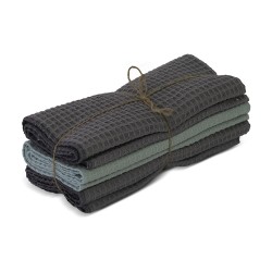 Набор кухонных полотенец VETEXUS VDS 200GSM 3PC GREY WITH LIGHT MINT GREEN 50X70 (070116) 